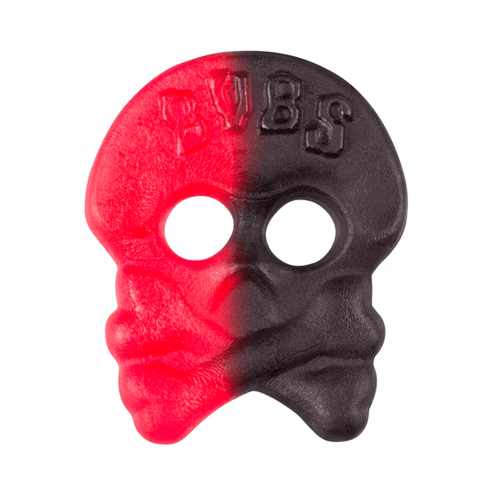 Raspberry Licorice Skull